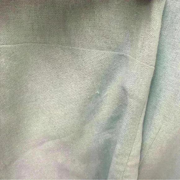 Sail To Sable Linen Tunic Dress Classic in Aqua size XL - Picture 11 of 11